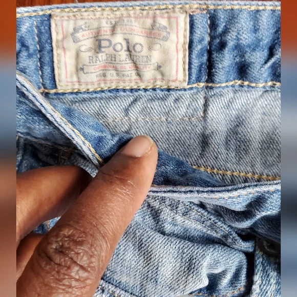 Polo by Ralph Lauren Distressed Blue Jeans - Picture 7 of 9
